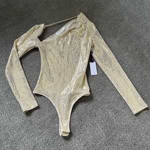 ASTR sequin bodysuit size small